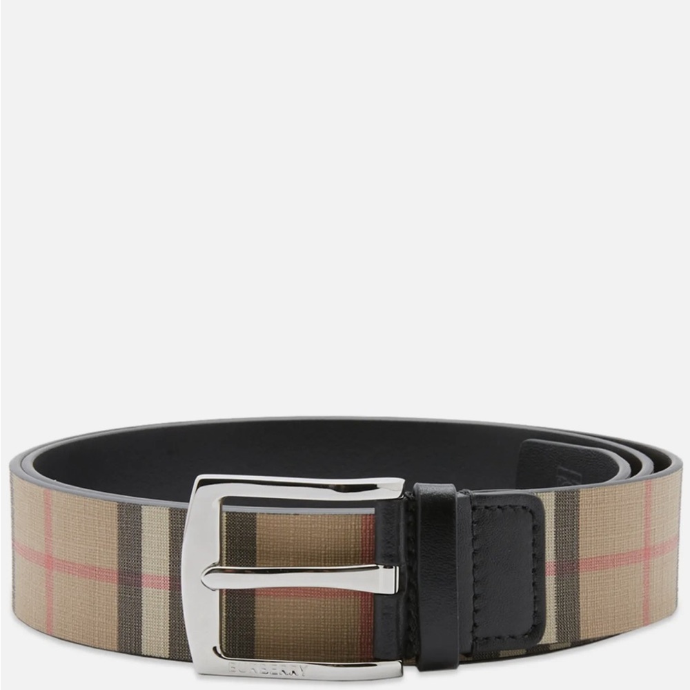 Men Burberry  check belt
